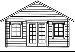 LOG CABINS - Architectural plan and elevation drawings