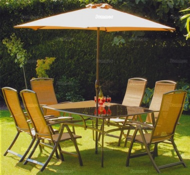 6, 8 or 10 seater aluminium furniture suite 324
