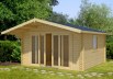 4.1m wide Apex 45mm Log Cabin 525